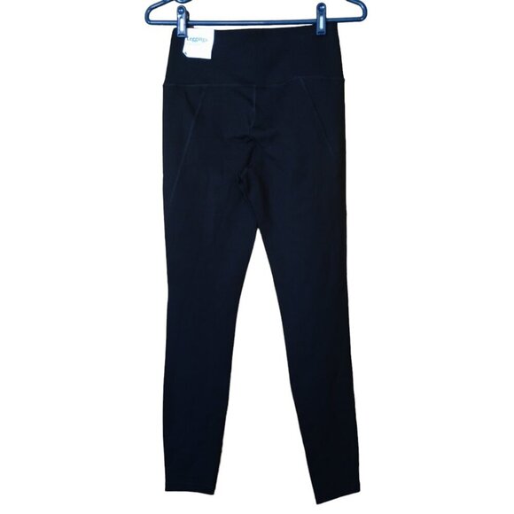 Old Navy Active Women's Small High Rise Black Gray Leggings Zip Pockets New - Picture 5 of 5